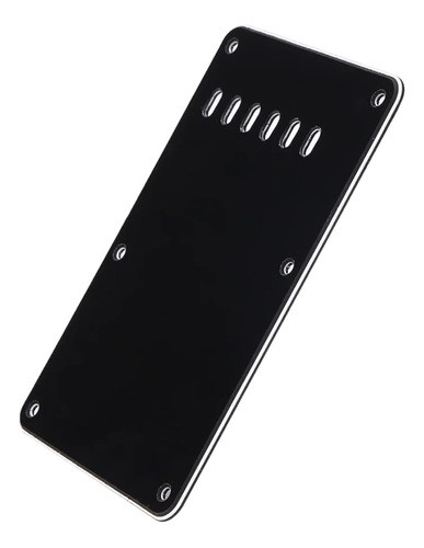 Placa Traseira Preto Brilhante 3 Camadas Padrao Stratocaster 0