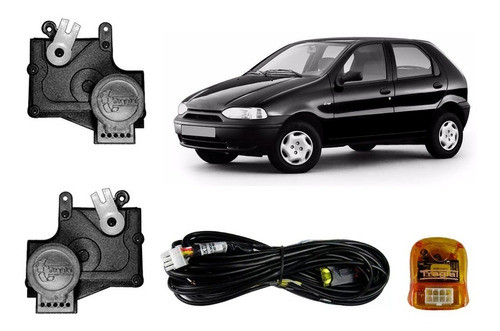 Kit Trava Elétrica Dedicada 2 Portas Fiat Palio Young 0