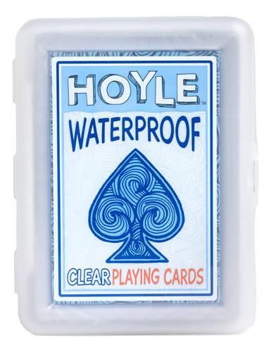 Baraja De Cartas Impermeable Hoyle, Transparente, 1 Paquete 1