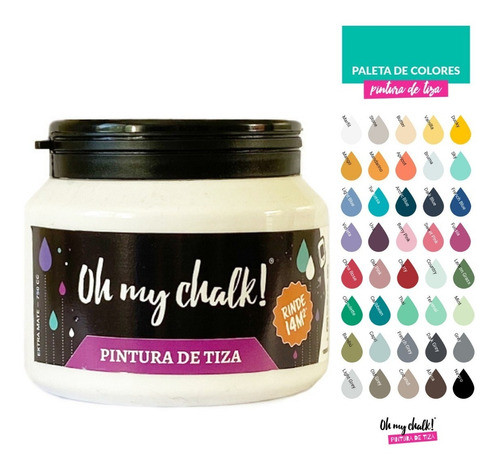 Oh My Chalk! Marfil 750 Cc Pintura A La Tiza. 1