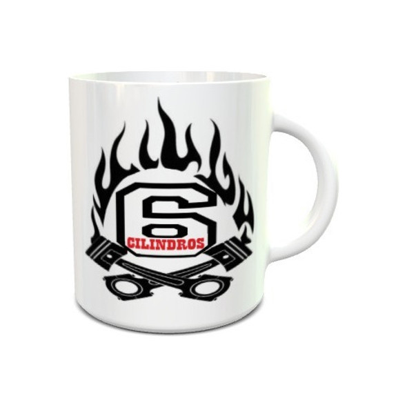 Caneca -  6 Cilindros - Opala - Porcelana -325 Ml 1