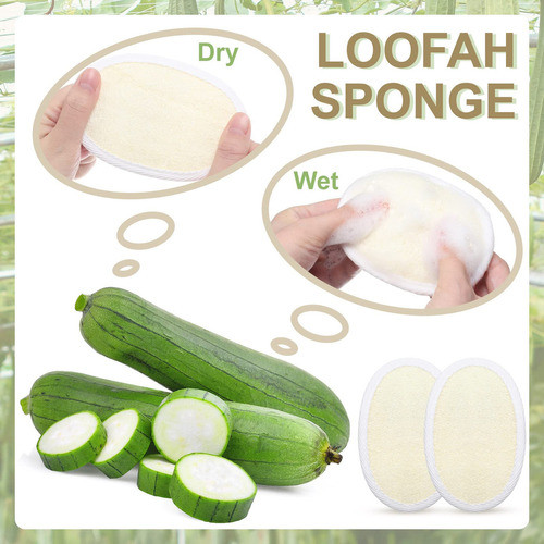 50 Piezas Exfoliante De Lufa Para El Cuerpo, Para Bao, Ducha 1