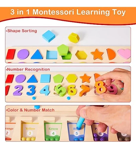 Juguetes Montessori 3 En 1 Para Niños De Más De 3 1