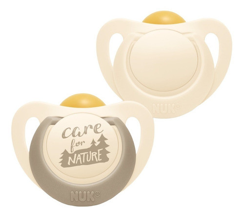 Chupete Nuk Látex For Nature T2 Creme 2 Uds. 0