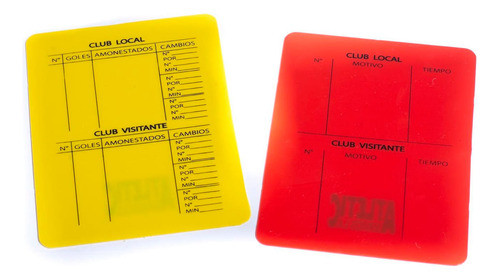 Tarjetas Arbitro Futbol 1