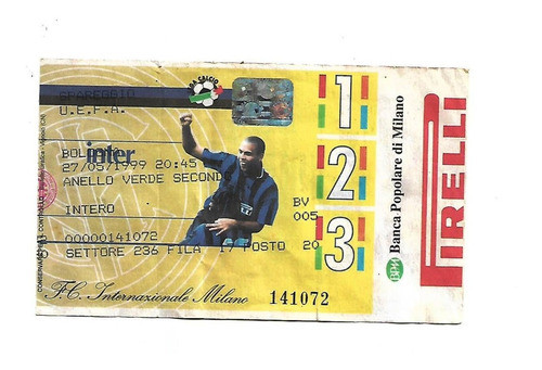 Ingresso Ronaldo Fenomêno - Internazionale 0