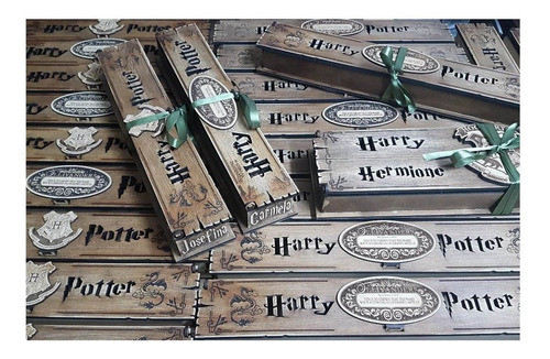 Varita Potter Con Ca De Madera 1