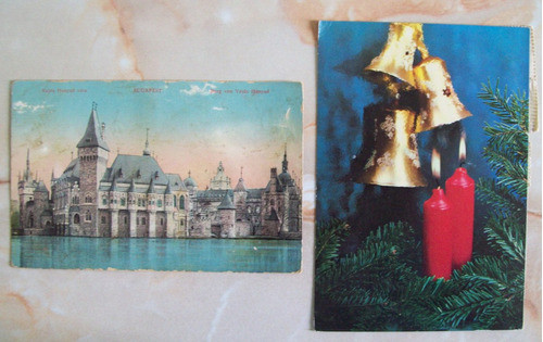 Hungría, Lote 2 Postales Enviadas Montevideo 1955-73 L2980 1