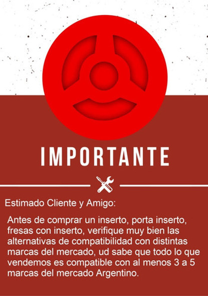 10 Inserto Tcmt 110204 Metal Duro Para Torno  Index 1