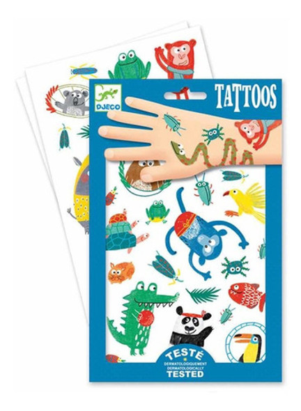 Tatuajes Infantiles Animales Djeco Cadaques Kids 1