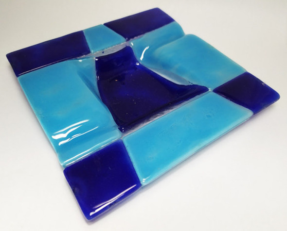 Cenicero En Vitrofusion 13x13cm Entrega Inmediata (c2) 0