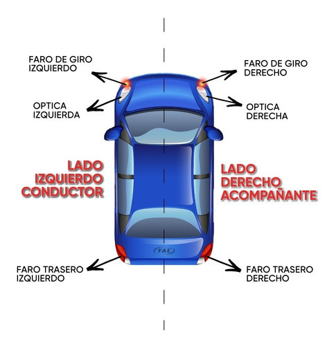 Faro Delantero Giro Alfa Romeo 155 1992 1993 1994 1995 1