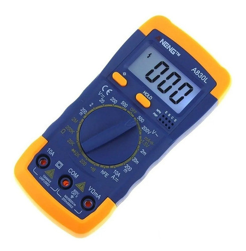 Multímetro Digital Tester Con Cables Y Pie Completo 1