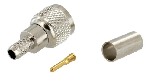 10 Conectores Mini Uhf Macho Crimp. Rg-58 - Bajo Ruido Iu 0