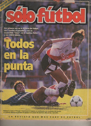 Revista Solo Futbol * Año 1995 Francescoli  Lamina D Español 0