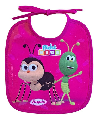 Babero Estampado Chico De Toalla Bichi Kids Dispita 1