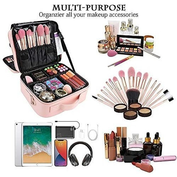 Oewoer Estuche De Maquillaje De Viaje De 10.2 '' Organizador 1