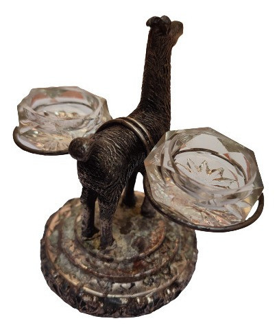 Antiguo Pimentero Y Salero Plateado Francés 1