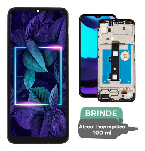 Tela Moto E20 Xt2155 C/aro Display Compatível Com Motorola 0