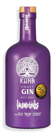 Gin Small Batch Runa Craft Saborizado De Arándanos 750ml 0