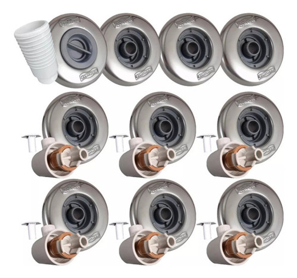 Kit Dispositivo Inox Sodramar 3 Retorno 1 Aspiração 6 Hidro 0