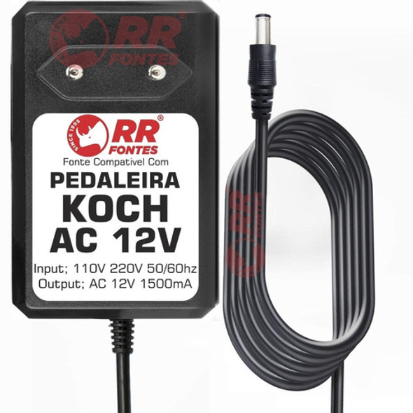 Fonte Ac 12v 1,5a Para Pedal Koch Powertone Pedaltone 1