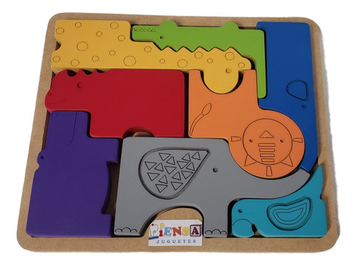 Rompecabezas Madera Animales Montessori Hurlingham Ciudadela 1