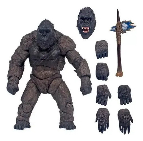Modelo De Brinquedo Boneco Gorila King Kong 0