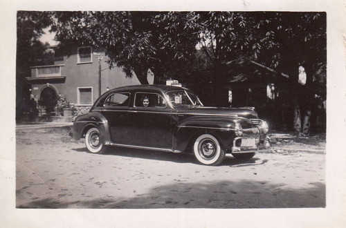 1942 Fotografia De Automovil Clasico En Balneario Atlantida 0