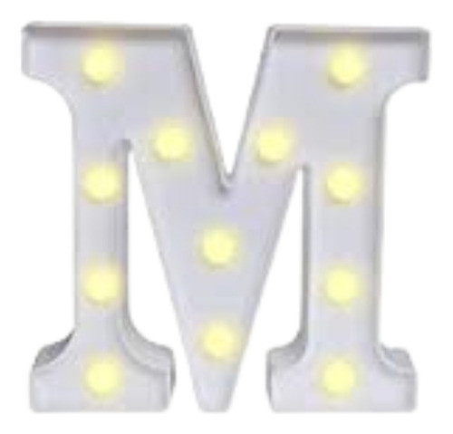 Letra Decorativa Con Luz Led - M 0