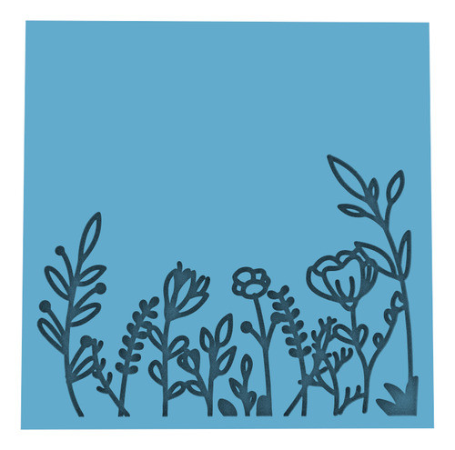 2508 Stamp Relieve Plantitas Cuadrado Cortante Para Galletas 0
