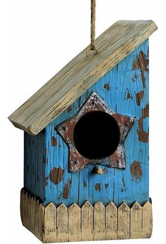 ~? Harmony Fountains The Prairie House 9  Birdhouse - Rustic 0