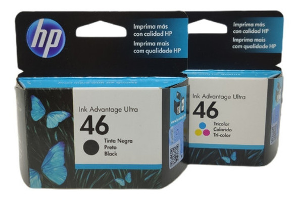 Kit 2 Cartuchos De Tinta 46 Original Hp 2529 4729 5738 5739 0 Kit 2 Cartuchos De Tinta 46 Original Hp 2529 4729 5738 5739 0