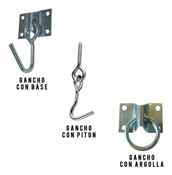 Gancho Para Hamaca Acero 1.6mm Con Pitón Art 560 Sc 1 Gancho Para Hamaca Acero 1.6mm Con Pitón Art 560 Sc 1