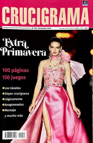 Crucigrama Extra N° 250 Octubre 2023 - 100 Páginas 0