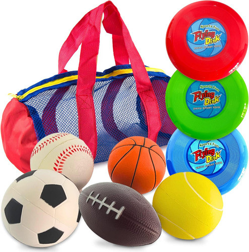 Conjunto De Brinquedos Infantis Toysery Foam Sports Balls Co 0