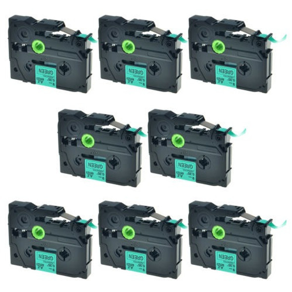 8pk Tz Tze 721 Negro En La Cinta De La Etiqueta Verde Para B 0 8pk Tz Tze 721 Negro En La Cinta De La Etiqueta Verde Para B 0