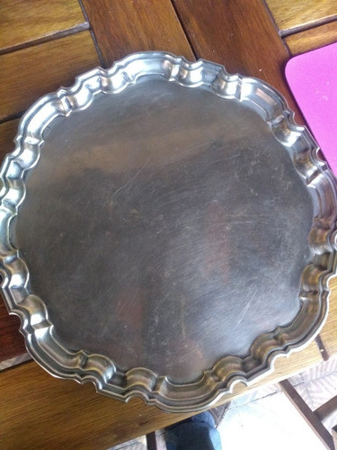 Tres Bandejas Bañadas En Plata Para Restaurar Con Exhibidor 1