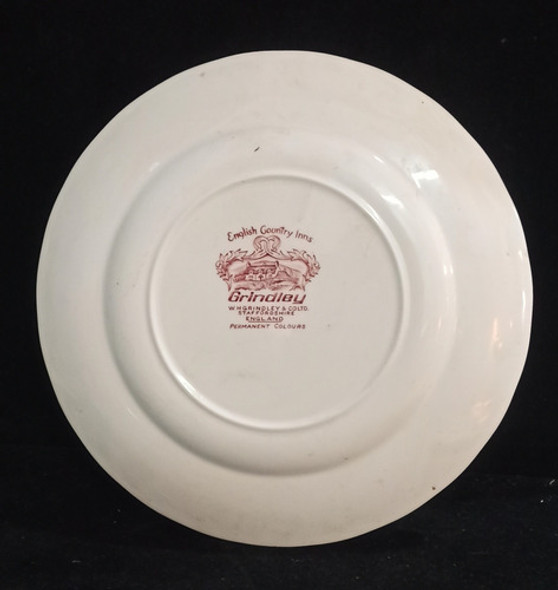 Antiguo Plato Decoración Porcelana Inglesa Grindley 22,5cm 1 Antiguo Plato Decoración Porcelana Inglesa Grindley 22,5cm 1