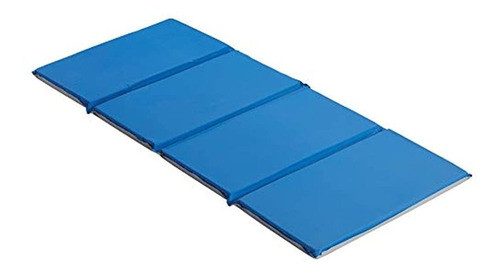 Ecr4kids Value 4-fold Daycare Rest Mat, Azul Y Gris (1 De Es 1
