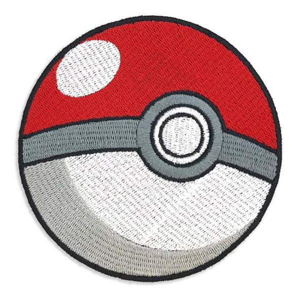 Parche Pokeball - Pokémon Bordado 13 Cm Termoadhesivo 0