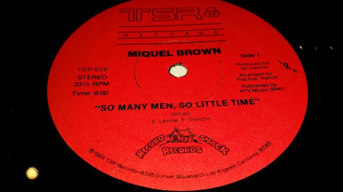 Miquel Brown So Many Men So Little Time Usa Excelente 1983 1