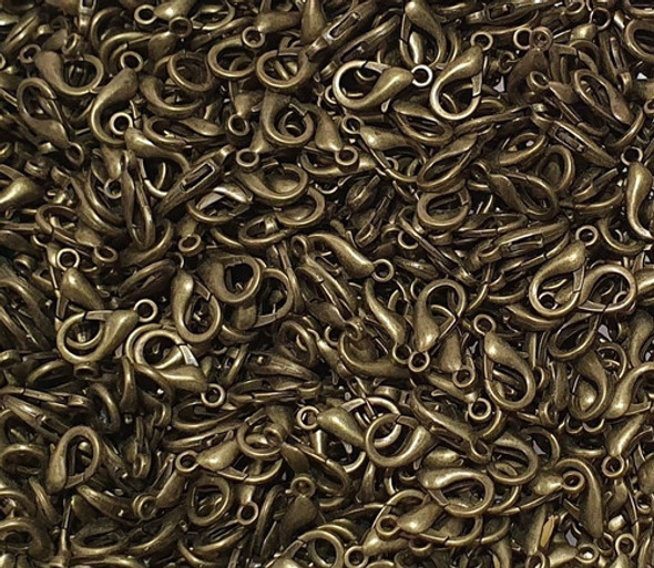 10 Mosquetones Color Bronce 20 Mm  Para Armar Pulseras 1