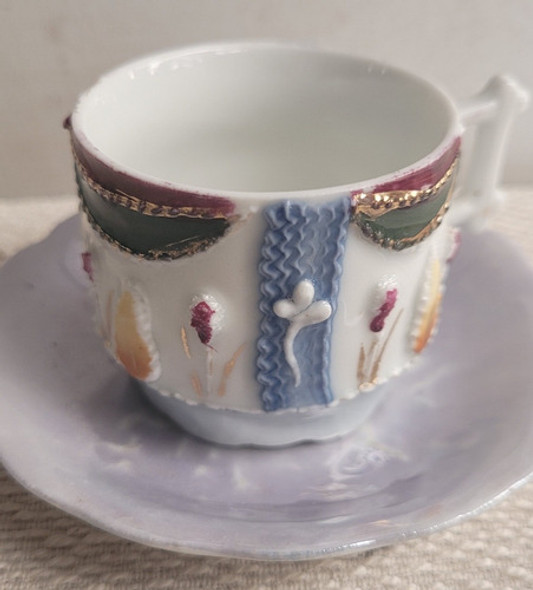 Xícara Antiga Alto Relevo 0