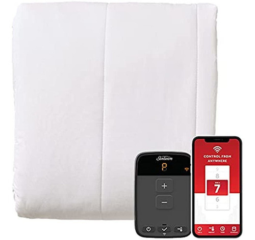 Cubrecolchón De Poliéster Sunbeam Con Conexión Wi-fi, Manta 0