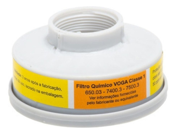 Filtro Químico Vo/ga Para Máscara Dois Filtros Plastcor 1