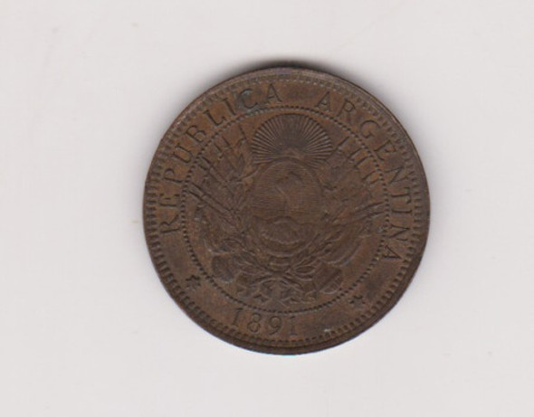 Moneda Argentina 2 Centavos Año 1891 Excelente + 0 Moneda Argentina 2 Centavos Año 1891 Excelente + 0