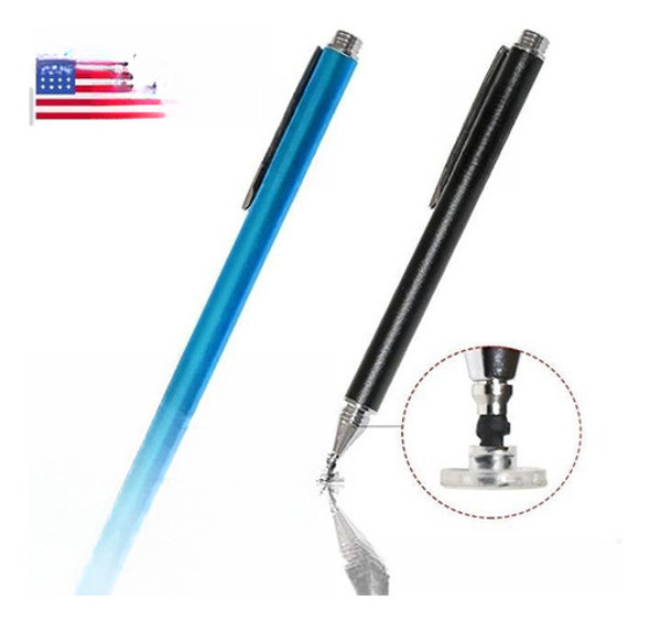 2 X Fina Punto Redondo Delgado Punta Capacitivo Stylus Pluma 0