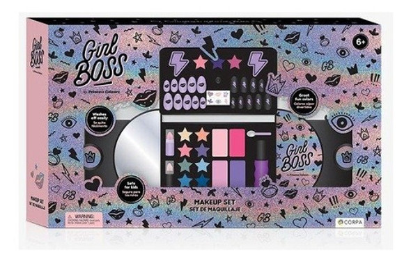 Set De Maquillaje Y Uñas Infantil Girls Boss-princess Colour 0