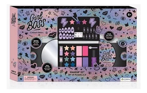 Set De Maquillaje Y Uñas Infantil Girls Boss-princess Colour 1